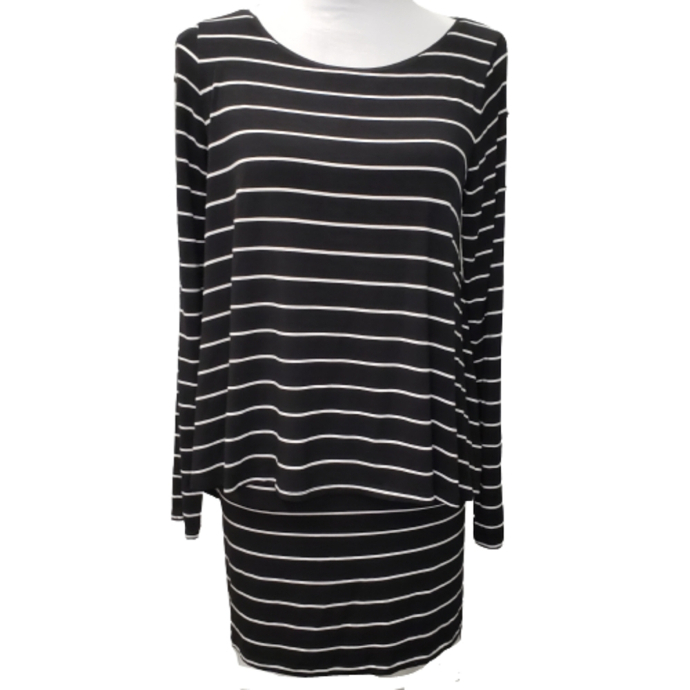 White House Black Market Striped Mini Dress Size Small
